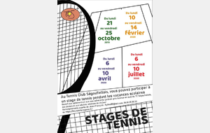 Stages de tennis