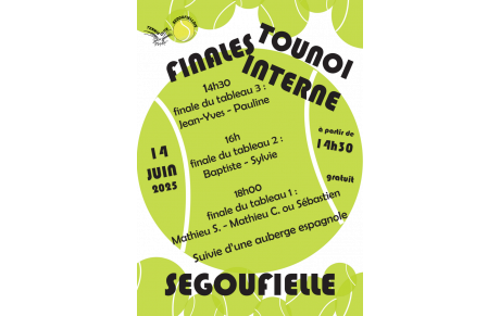 FINALES TOURNOI INTERNE